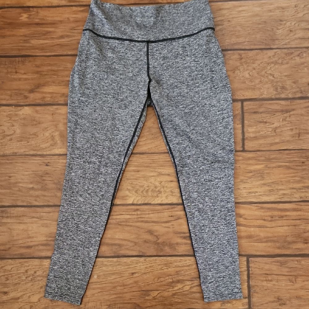 Tek Gear Gray & Black Heather DryTek Athletic Jogger Pants Womens Size Large